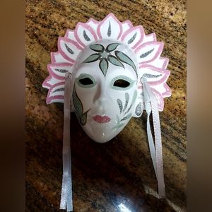Vintage decorative Mask ceramic by Lis.